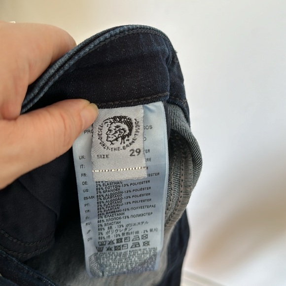 NWT Diesel Babhila-High Slim Skinny High Waist Jeans Size 29 - Picture 10 of 11